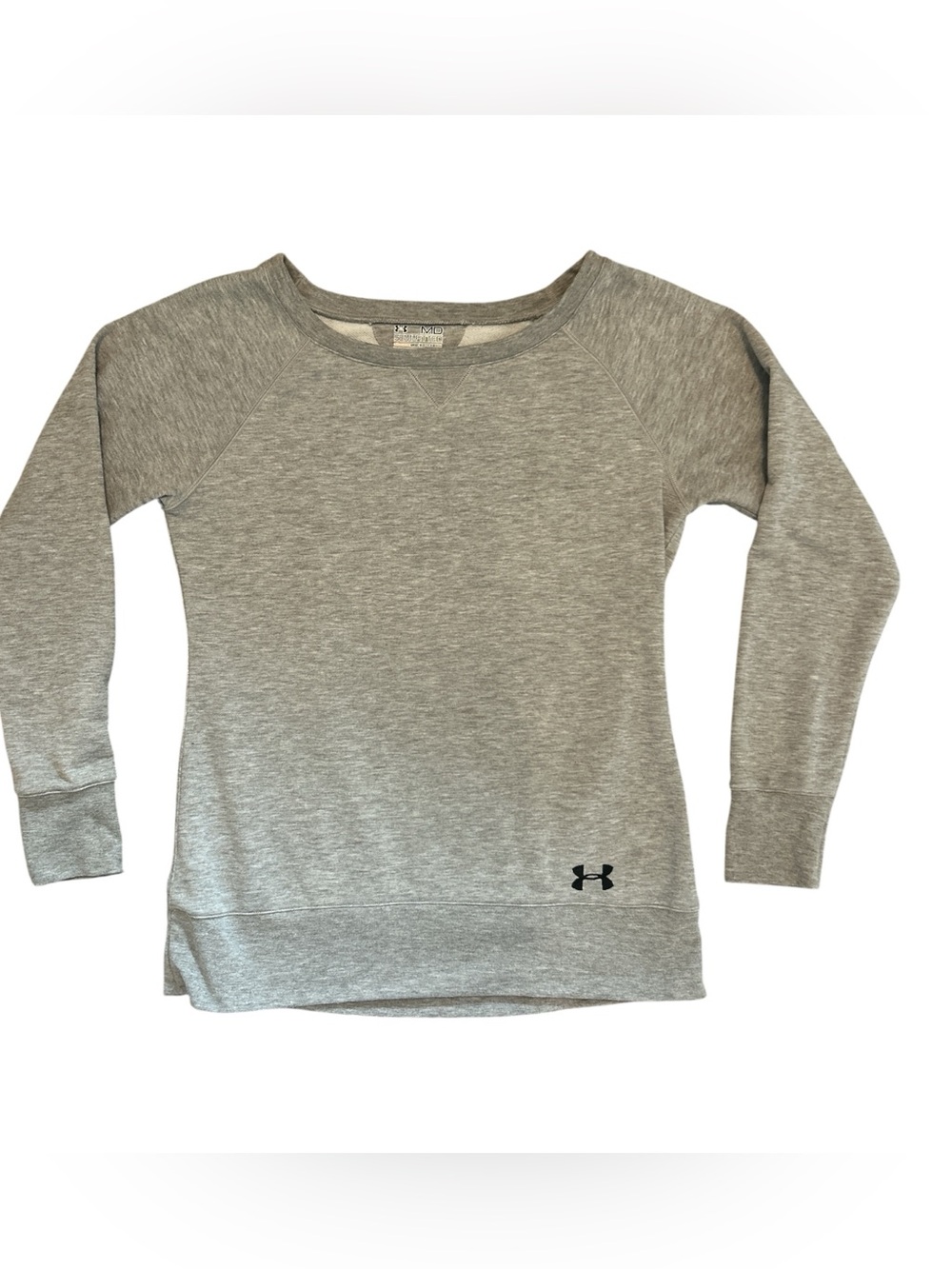 Under Armour Gray Crewneck Sweatshirt Women’s Medium Semi Fitted Pullover